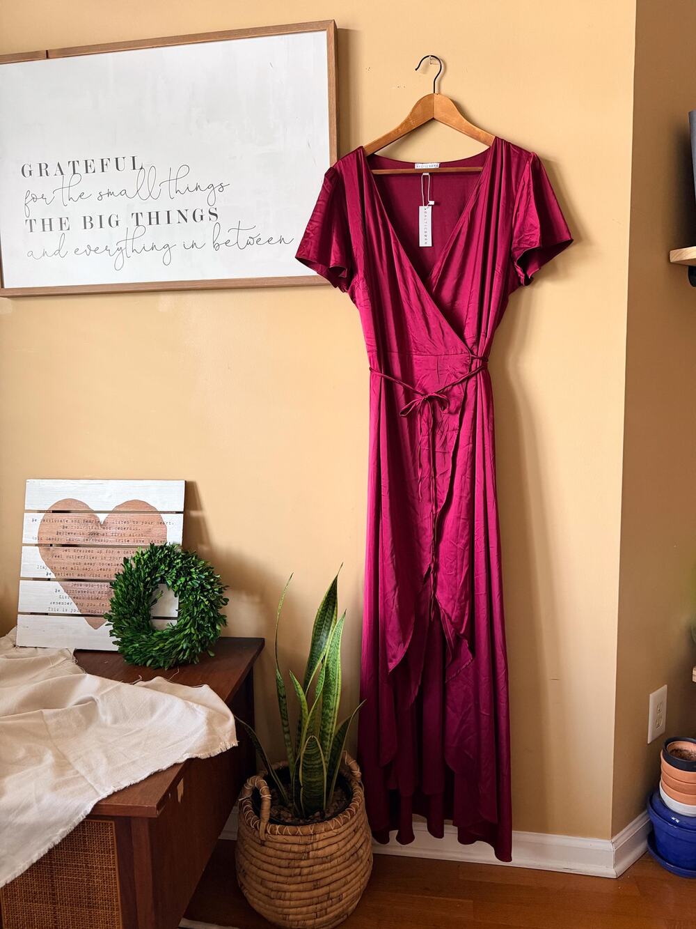 Baltic Born Magenta Wrap Maxi Dress